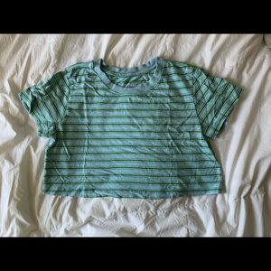 Urban Outfitters Striped Crop-top